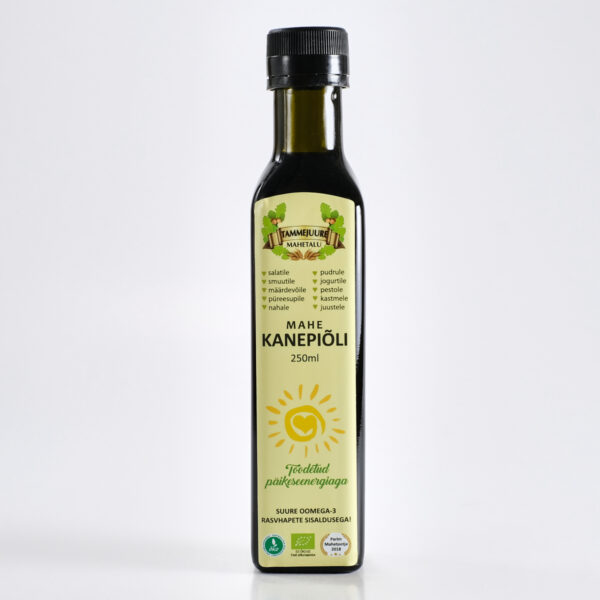 Kanepiseemneõli 250ml Tammejuure Mahetalu